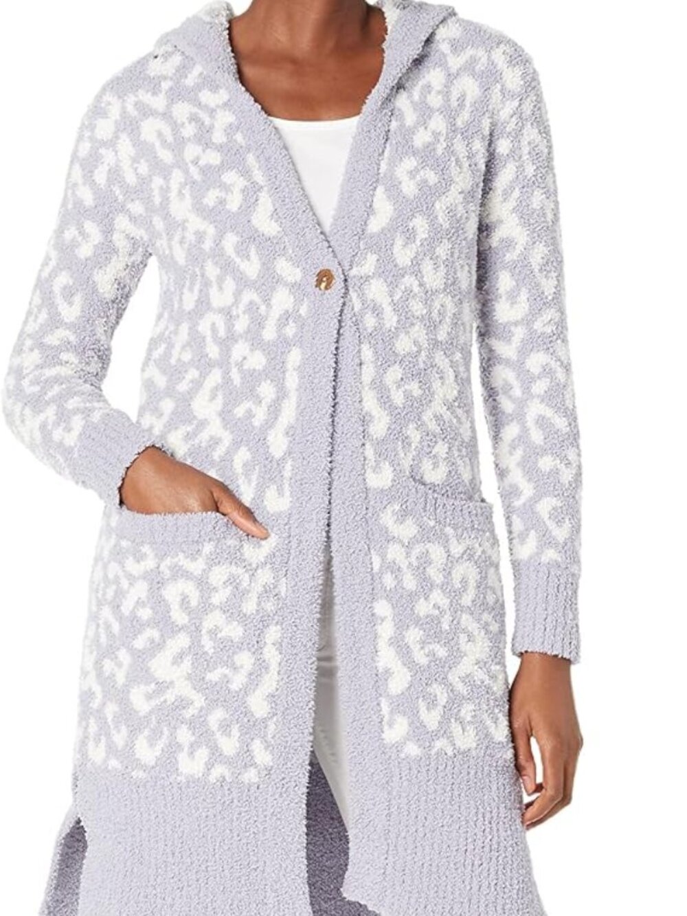 UGG Womens Judith Long sweater knit hooded cardigan
